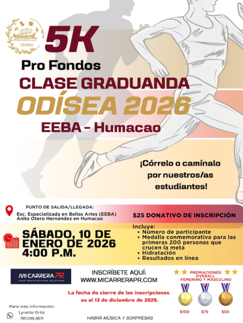 5K Pro Fondos CLASE GRADUANDA ODÍSEA 2026 EEBA - Humacao
